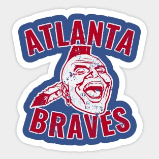 Vintage Style - Atlanta Braves Sticker